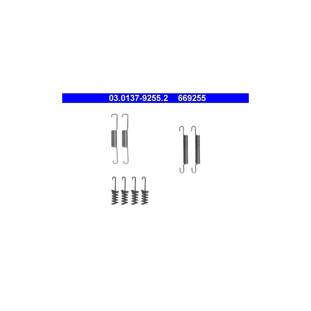 Zubehörsatz, Feststellbremsbacken ATE 03.0137-9255.2 für, Hinterachse