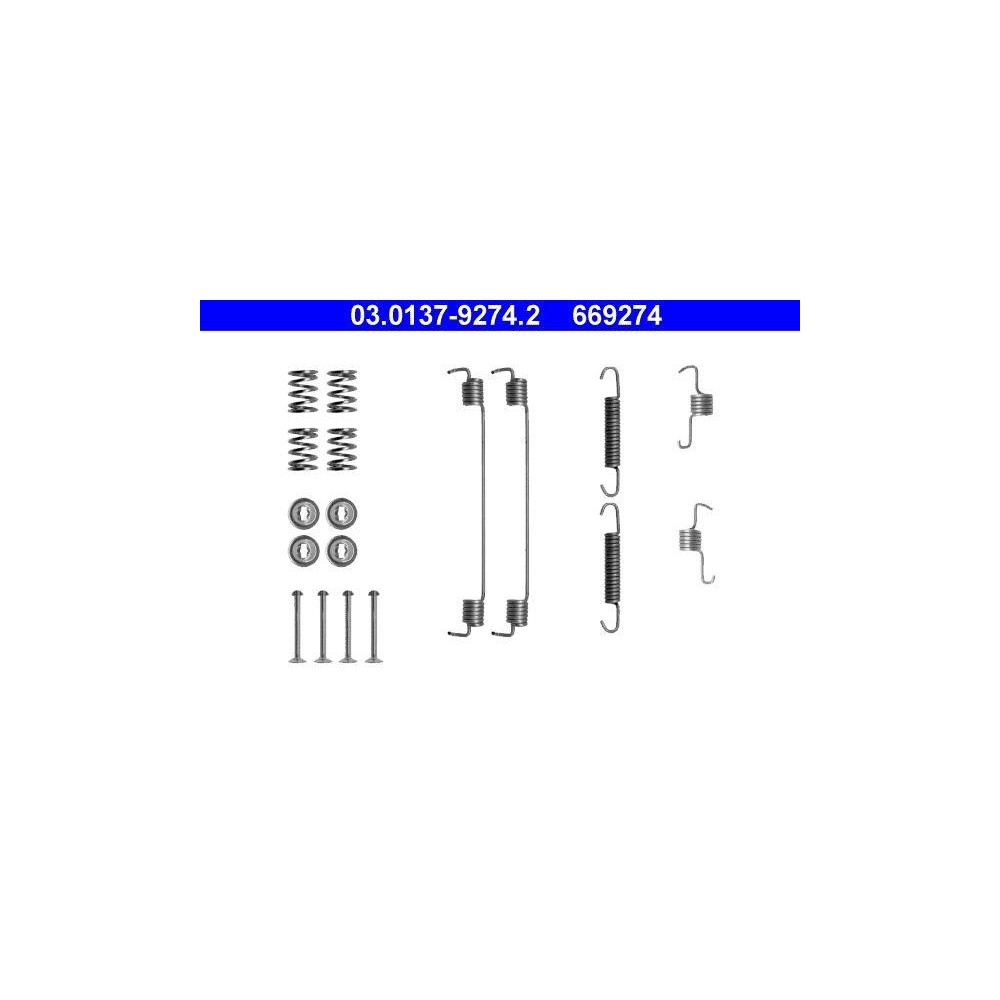 Zubehörsatz, Bremsbacken ATE 03.0137-9274.2 für FIAT NISSAN RENAULT DACIA