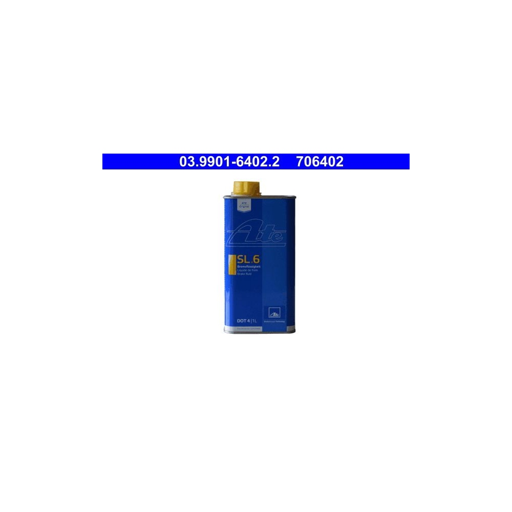 ATE Bremsflüssigkeit SL.6 SL6 DOT 4 1L Original Brake Fluid 03.9901-6402.2