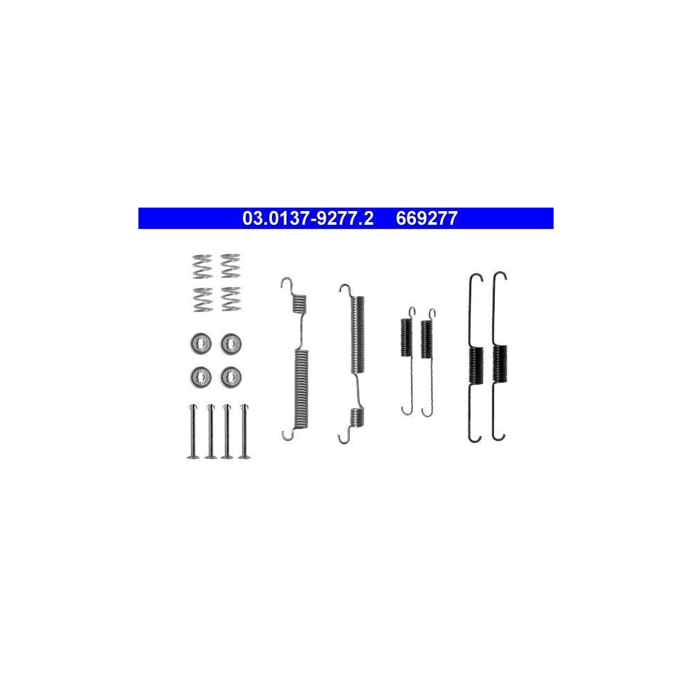 Zubehörsatz, Bremsbacken ATE 03.0137-9277.2 für, Hinterachse