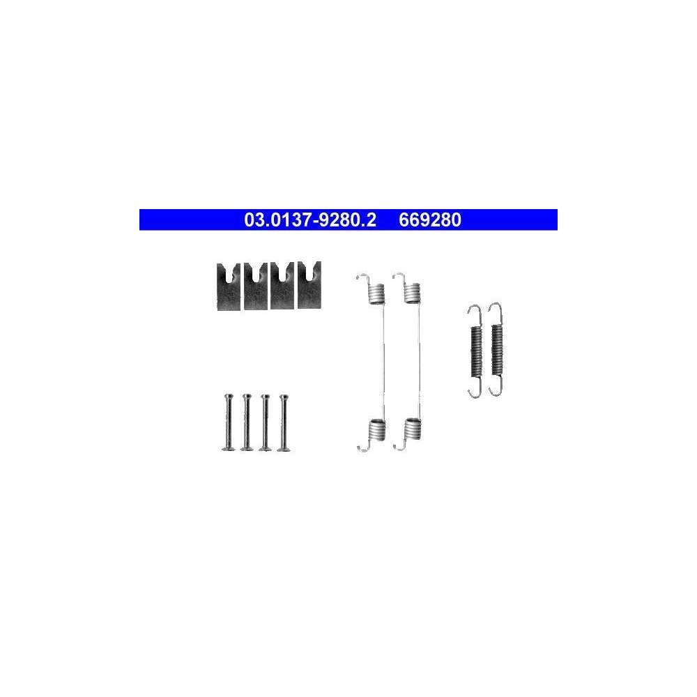 Zubehörsatz, Bremsbacken ATE 03.0137-9280.2 für DAIHATSU NISSAN RENAULT TOYOTA