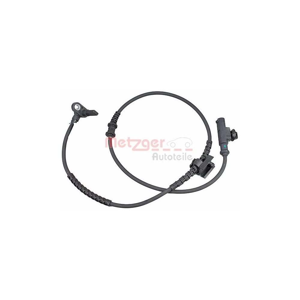 Sensor, Raddrehzahl METZGER 09001233 für OPEL GENERAL MOTORS, Vorderachse