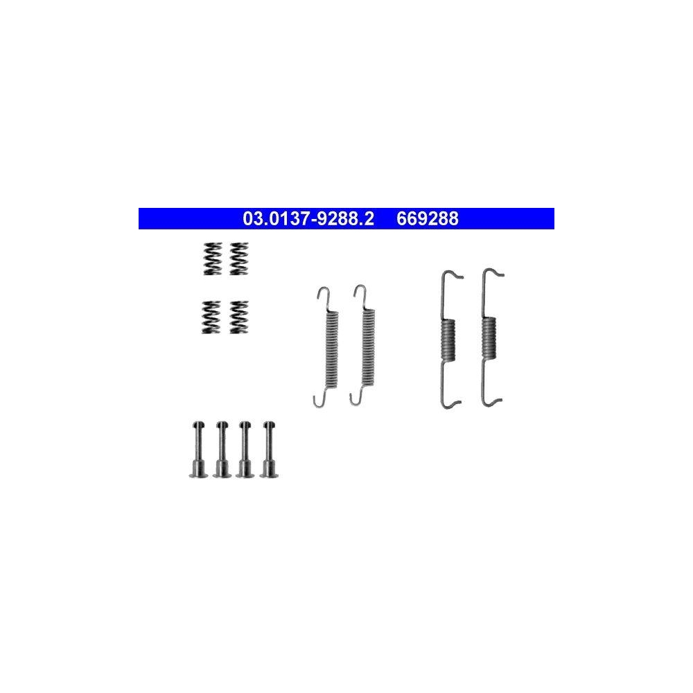 Zubehörsatz, Feststellbremsbacken ATE 03.0137-9288.2 für BMW MERCEDES-BENZ VAG