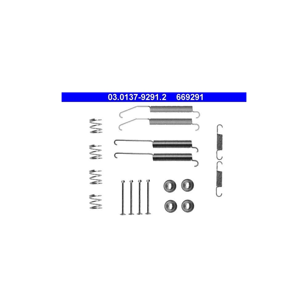 Zubehörsatz, Bremsbacken ATE 03.0137-9291.2 für, Hinterachse