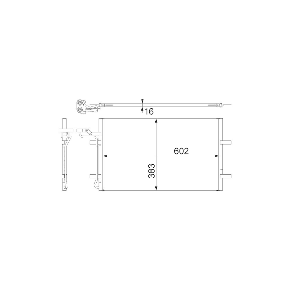 Kondensator, Klimaanlage MAHLE AC 410 001S für AUDI FORD VOLVO VAG