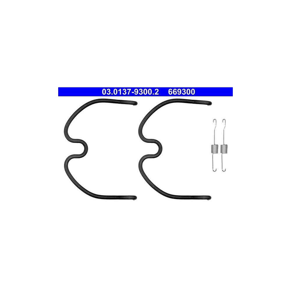 Zubehörsatz, Bremsbacken ATE 03.0137-9300.2 für, Hinterachse