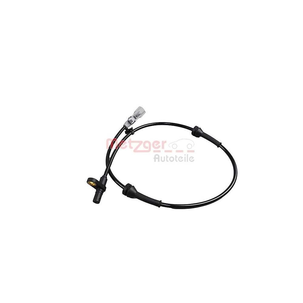 Sensor, Raddrehzahl METZGER 09001244 für NISSAN, Hinterachse links