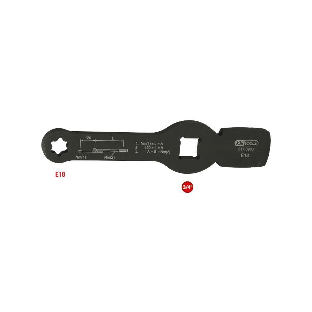 Schlagschlüssel, Bremssattelverschraubung KS TOOLS 517.0908 für