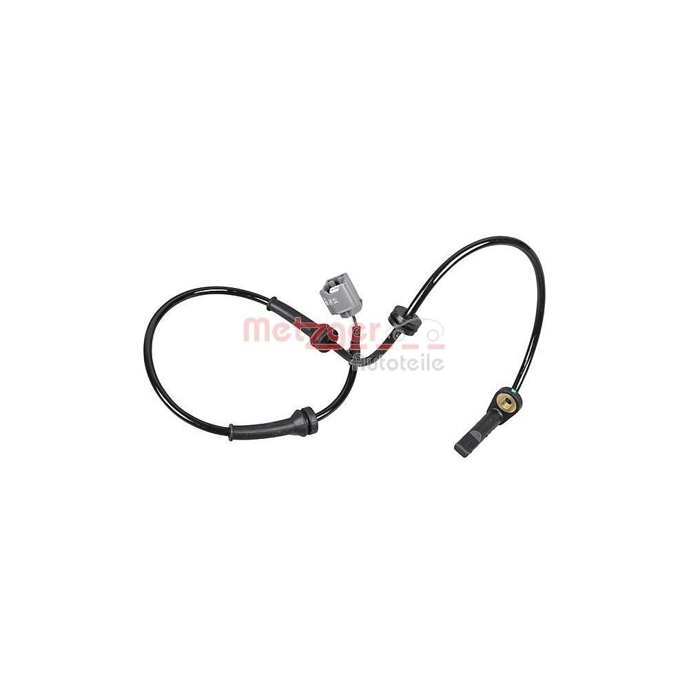 Sensor, Raddrehzahl METZGER 09001247 für NISSAN, Vorderachse