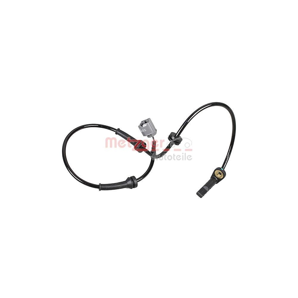 Sensor, Raddrehzahl METZGER 09001247 f&uuml;r NISSAN, Vorderachse