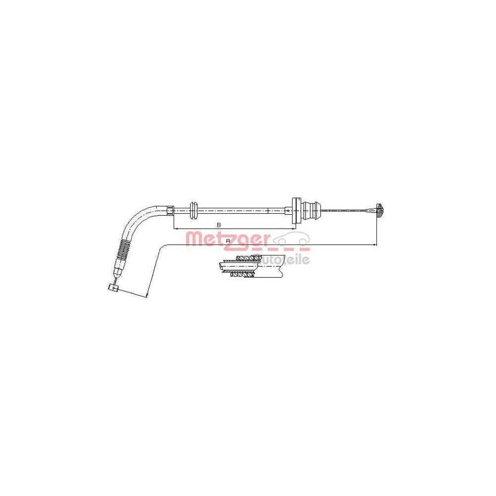 Gaszug METZGER 12.7302 für FIAT