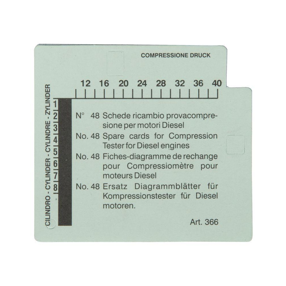 Diagrammblätter, Kompressionsdruckschreiber KS TOOLS 150.1657 für