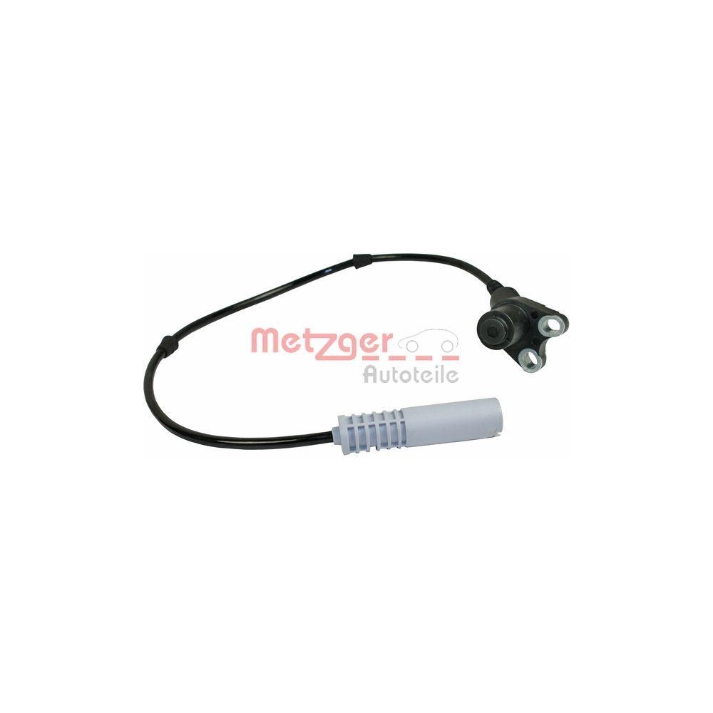 Sensor, Raddrehzahl METZGER 0900825 für BMW, Hinterachse