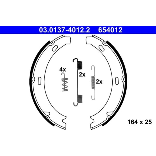 Bremsbackensatz, Feststellbremse ATE 03.0137-4012.2 für MERCEDES-BENZ