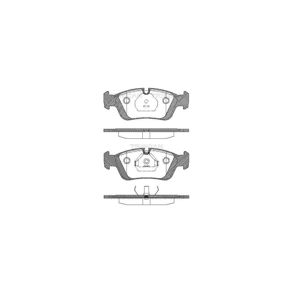 Bremsbelagsatz, Scheibenbremse TRISCAN 8110 11960 für BMW, Vorderachse