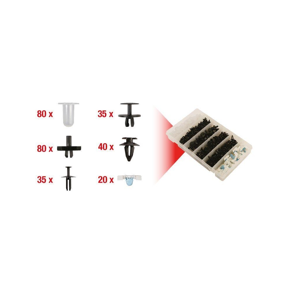 Halteclipsatz, Karosserie KS TOOLS 420.0050 für