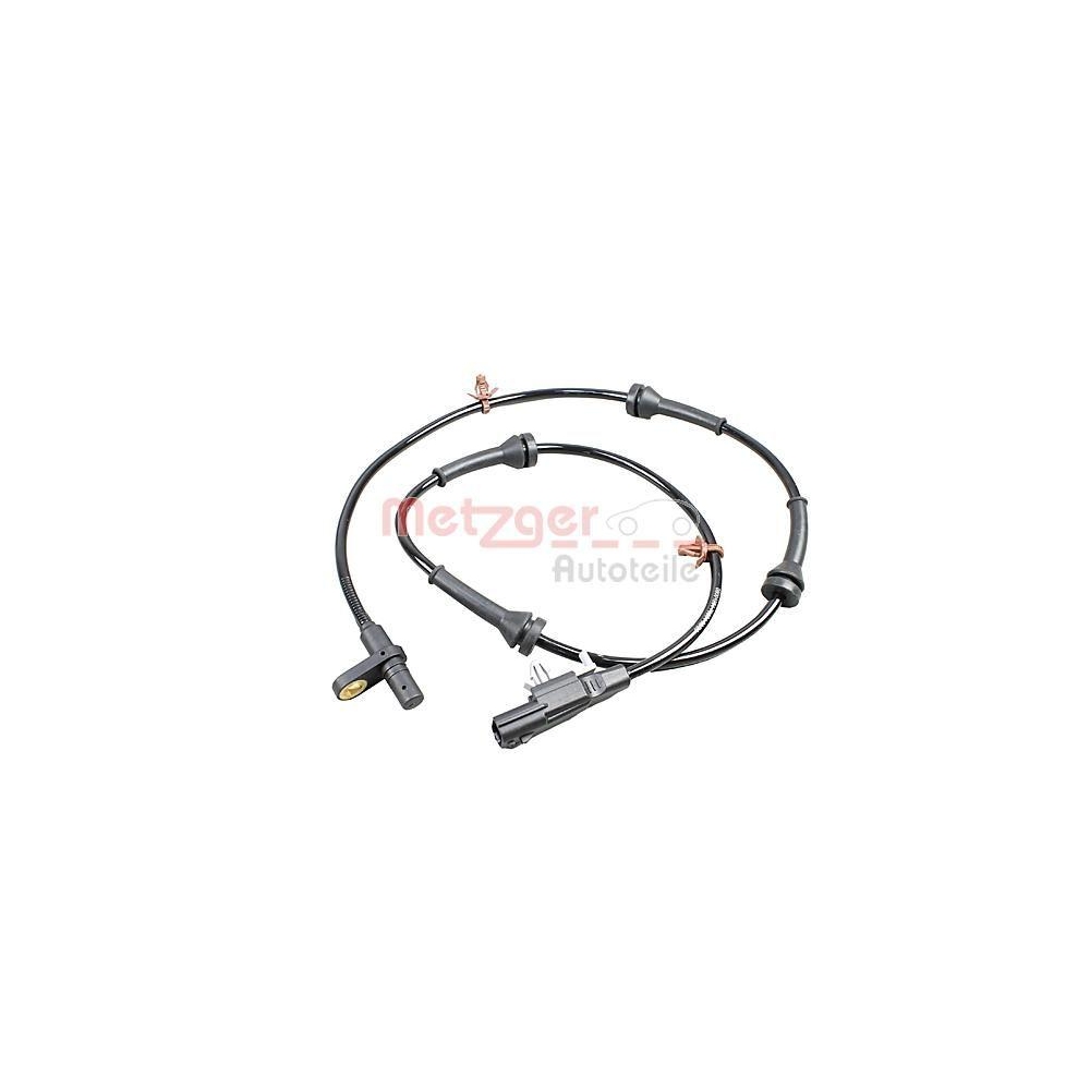 Sensor, Raddrehzahl METZGER 09001264 für NISSAN, Hinterachse