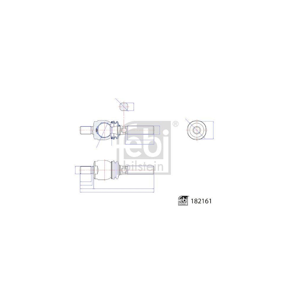 Axialgelenk, Spurstange FEBI BILSTEIN 182161 für RENAULT CASE IH CLAAS CARRARO