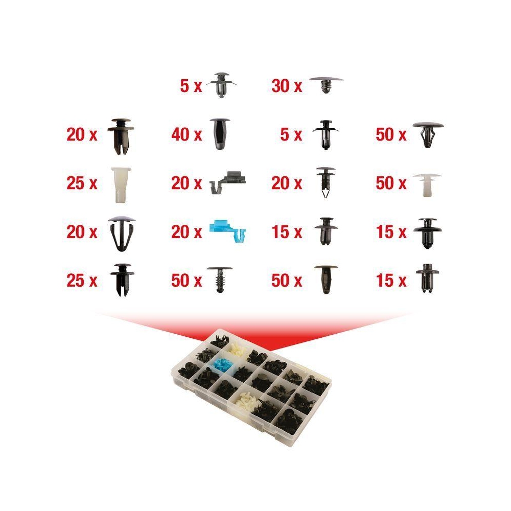 Halteclipsatz, Karosserie KS TOOLS 420.0400 für