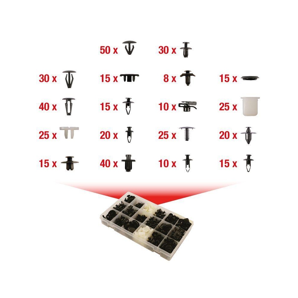 Halteclipsatz, Karosserie KS TOOLS 420.0550 für