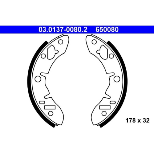 Bremsbackensatz ATE 03.0137-0080.2 für ROVER, Hinterachse