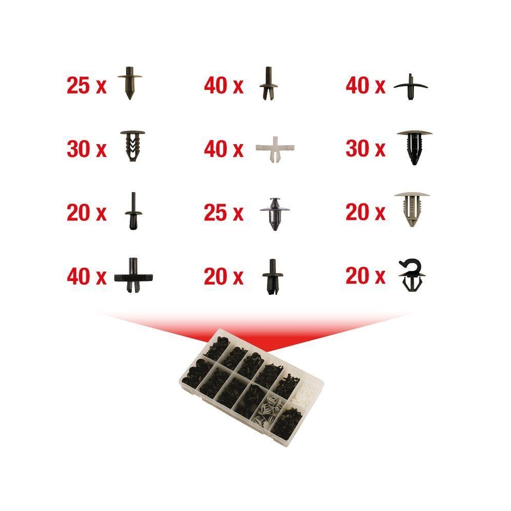 Halteclipsatz, Karosserie KS TOOLS 420.0700 für