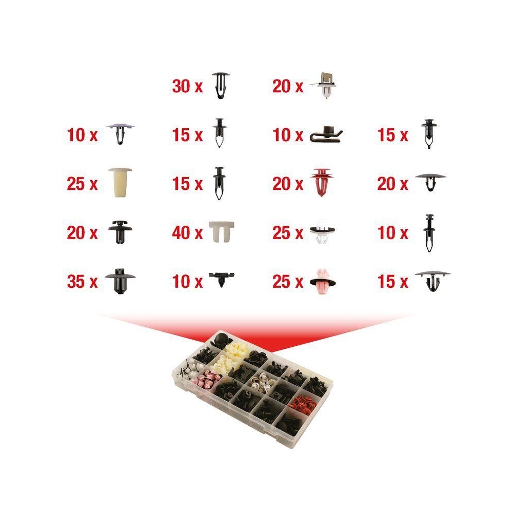 Halteclipsatz, Karosserie KS TOOLS 420.0800 für