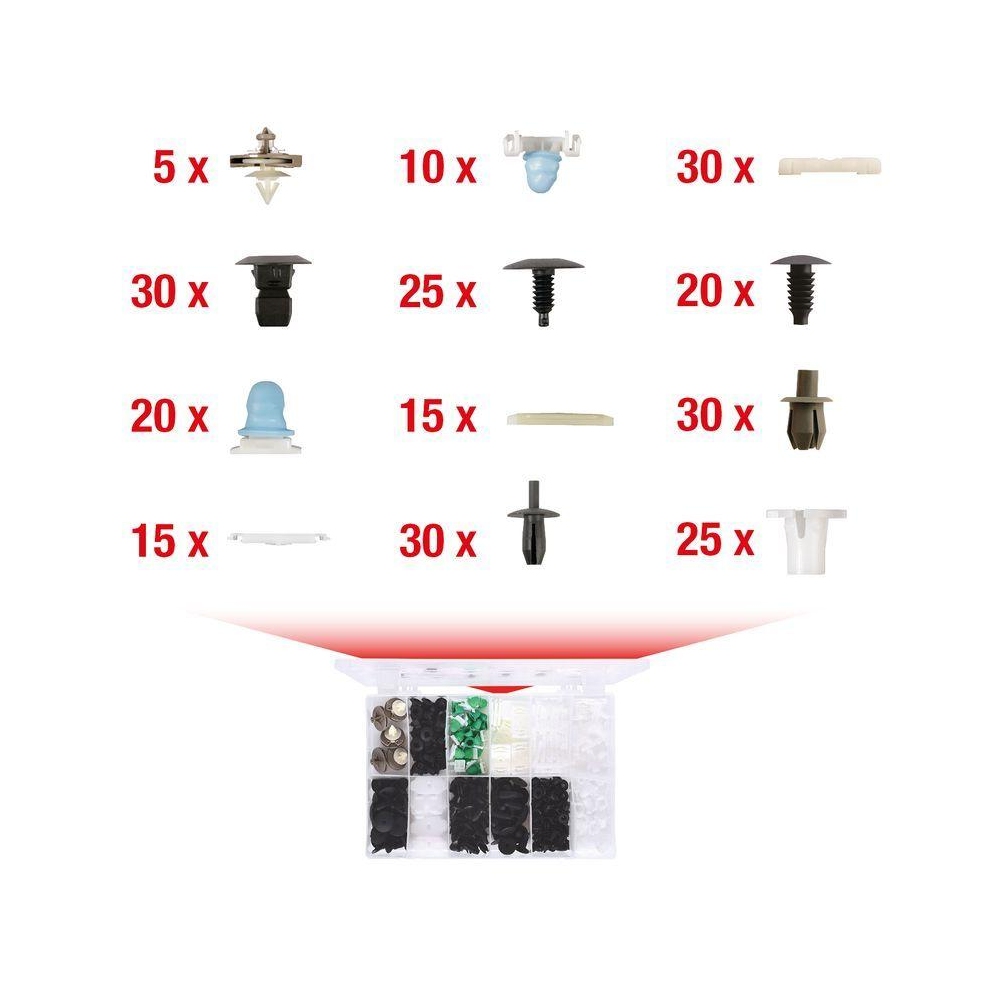 Halteclipsatz, Karosserie KS TOOLS 420.0850 für