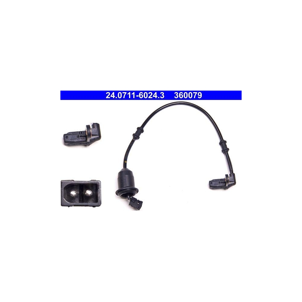 Sensor, Raddrehzahl ATE 24.0711-6024.3 für MERCEDES-BENZ, Hinterachse rechts