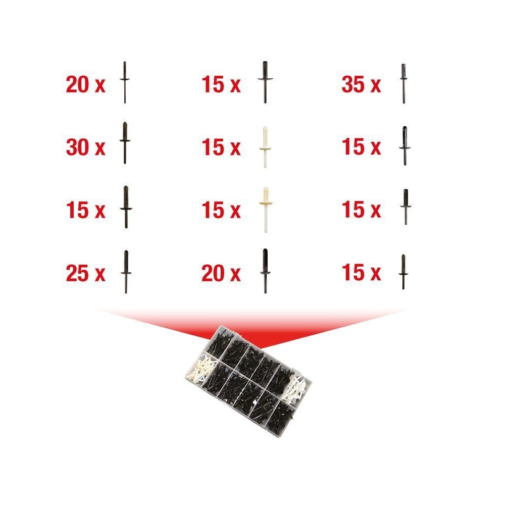 Halteclipsatz, Karosserie KS TOOLS 420.0905 für