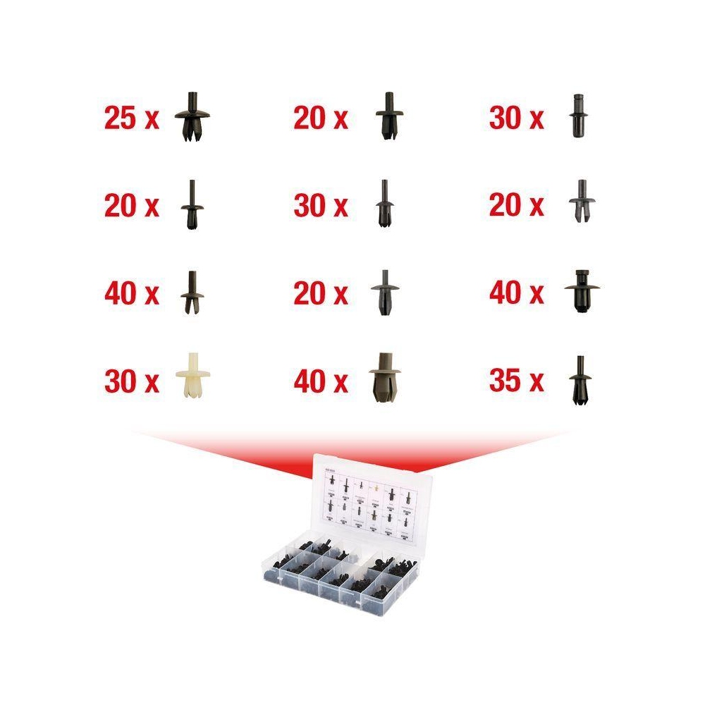 Halteclipsatz, Karosserie KS TOOLS 420.0920 für