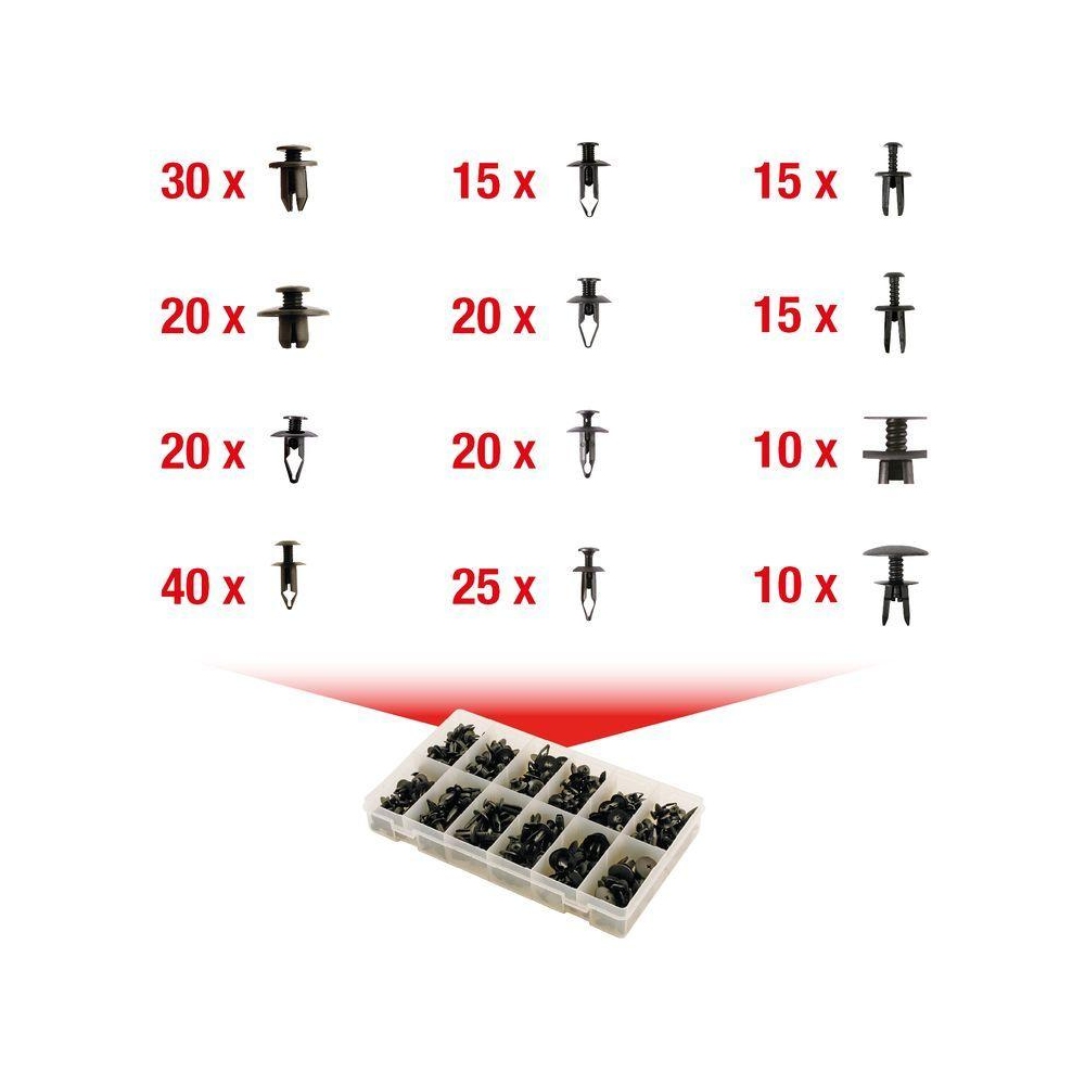 Halteclipsatz, Karosserie KS TOOLS 420.0930 für