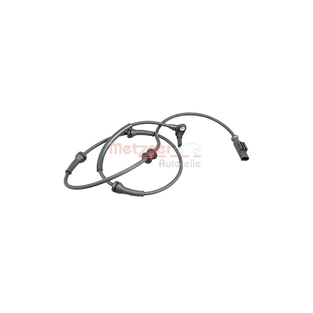 Sensor, Raddrehzahl METZGER 09001288 GREENPARTS für FIAT, Vorderachse