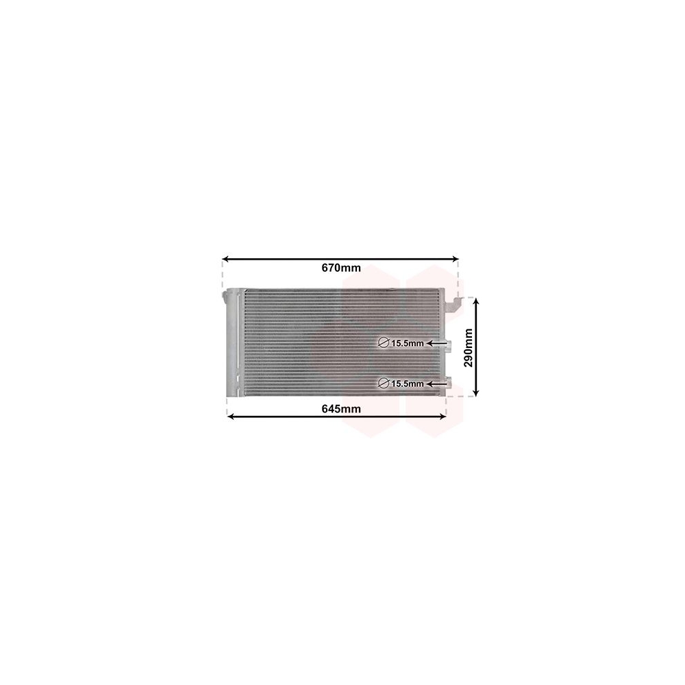 Kondensator, Klimaanlage VAN WEZEL 17005406 für FIAT FIAT / LANCIA