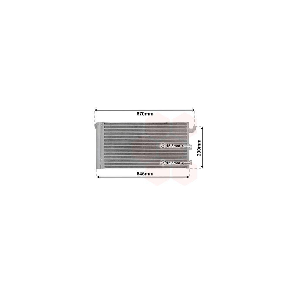 Kondensator, Klimaanlage VAN WEZEL 17005406 für FIAT FIAT / LANCIA