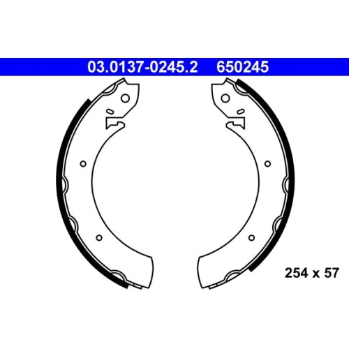 Bremsbackensatz ATE 03.0137-0245.2 für MERCEDES-BENZ, Hinterachse