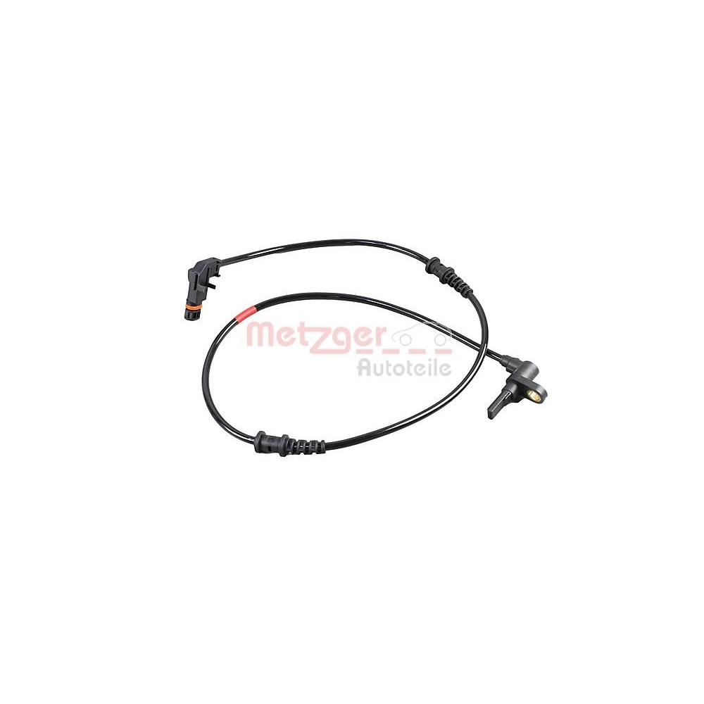 Sensor, Raddrehzahl METZGER 09001290 für MERCEDES-BENZ, Vorderachse