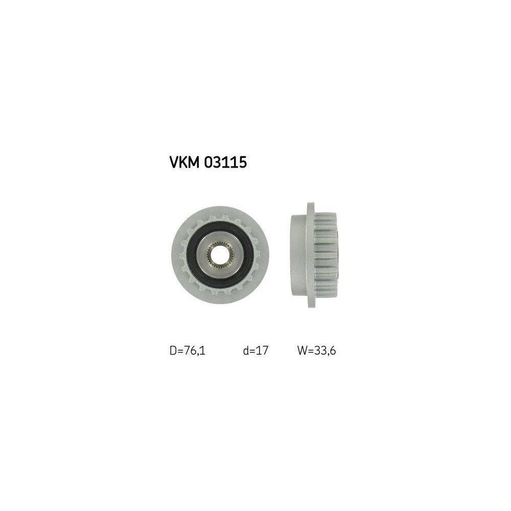 Generatorfreilauf SKF VKM 03115 für VW