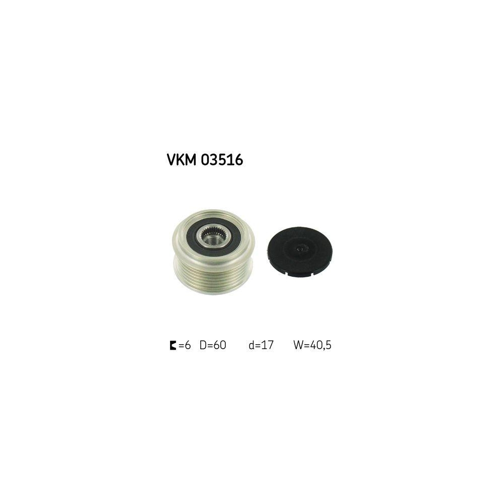 Generatorfreilauf SKF VKM 03516 für OPEL VAUXHALL