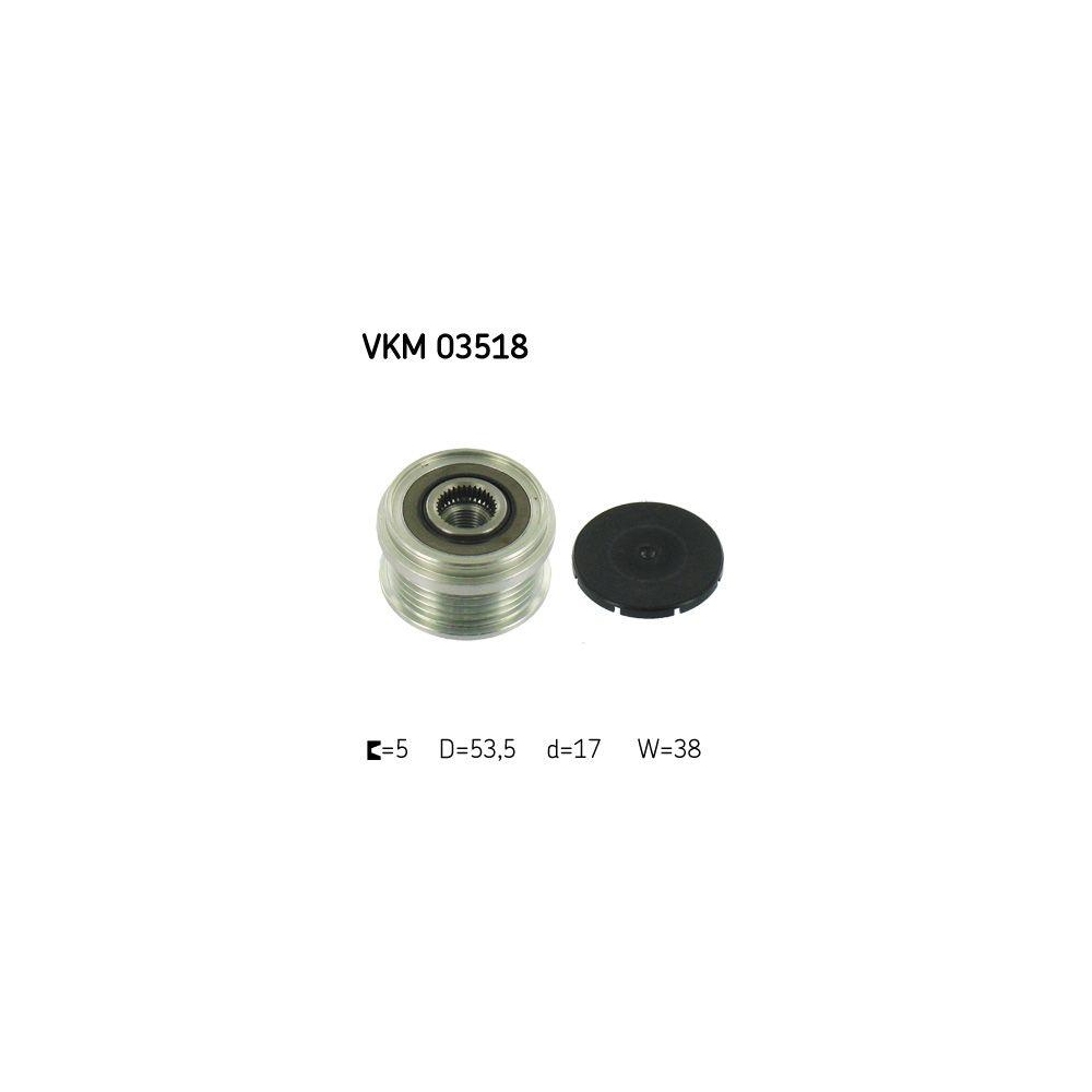 Generatorfreilauf SKF VKM 03518 für OPEL VAUXHALL