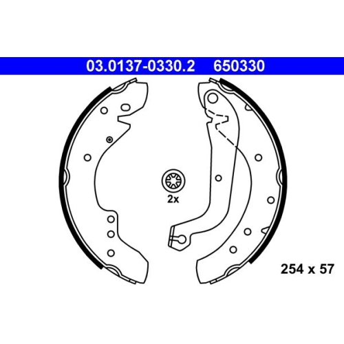 Bremsbackensatz ATE 03.0137-0330.2 für CITROËN FIAT OPEL PEUGEOT RENAULT