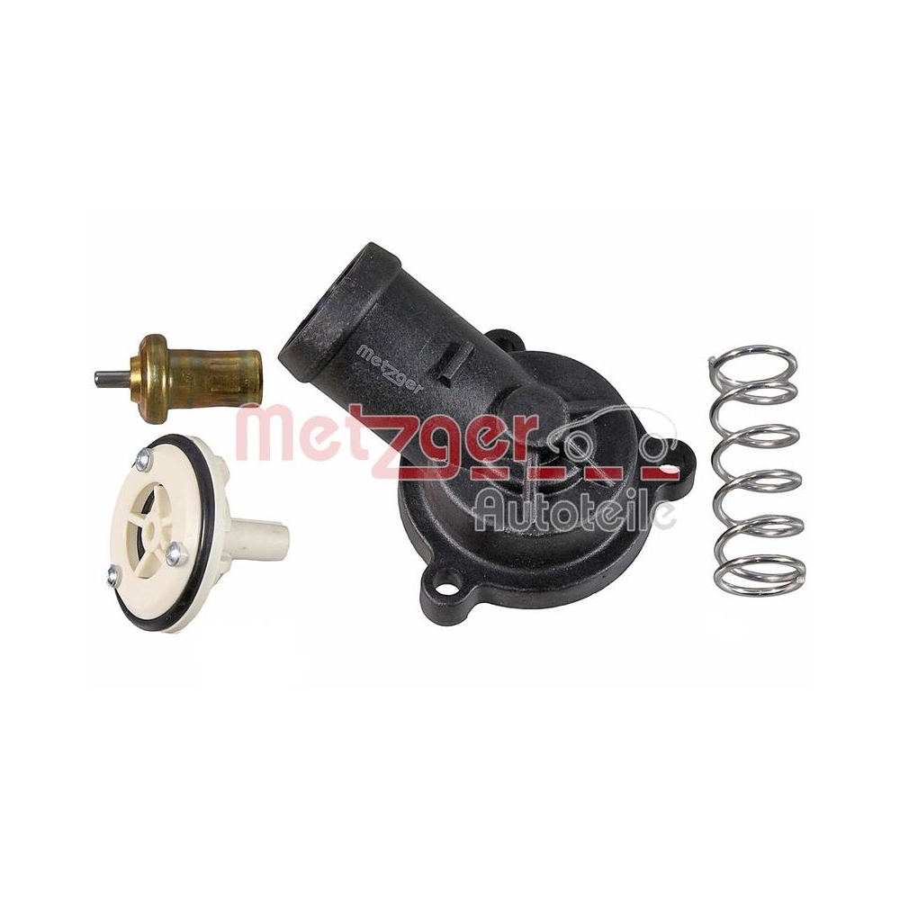 Thermostat, Kühlmittel METZGER 4006477 für AUDI SKODA VW, links