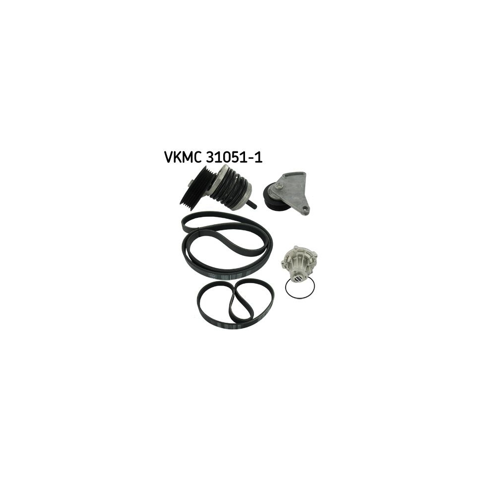 Wasserpumpe + Keilrippenriemensatz SKF VKMC 31051-1 für AUDI BMW MAZDA NISSAN VW