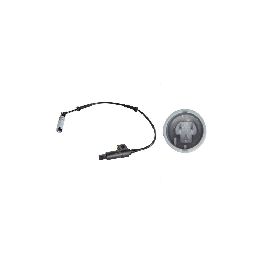 Sensor, Raddrehzahl HELLA 6PU 009 106-271 für BMW, Vorderachse, links, rechts