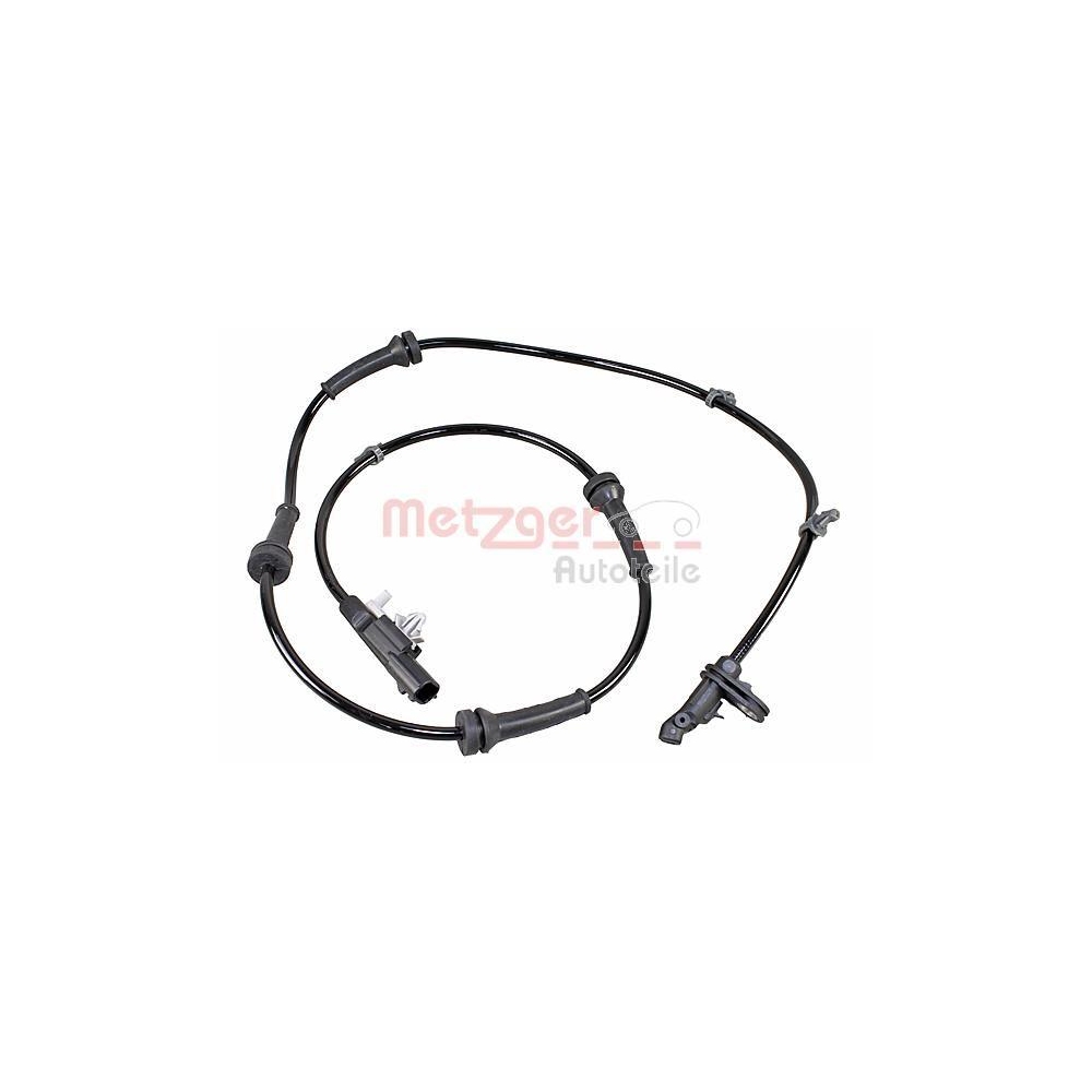 Sensor, Raddrehzahl METZGER 09001313 für NISSAN, Hinterachse