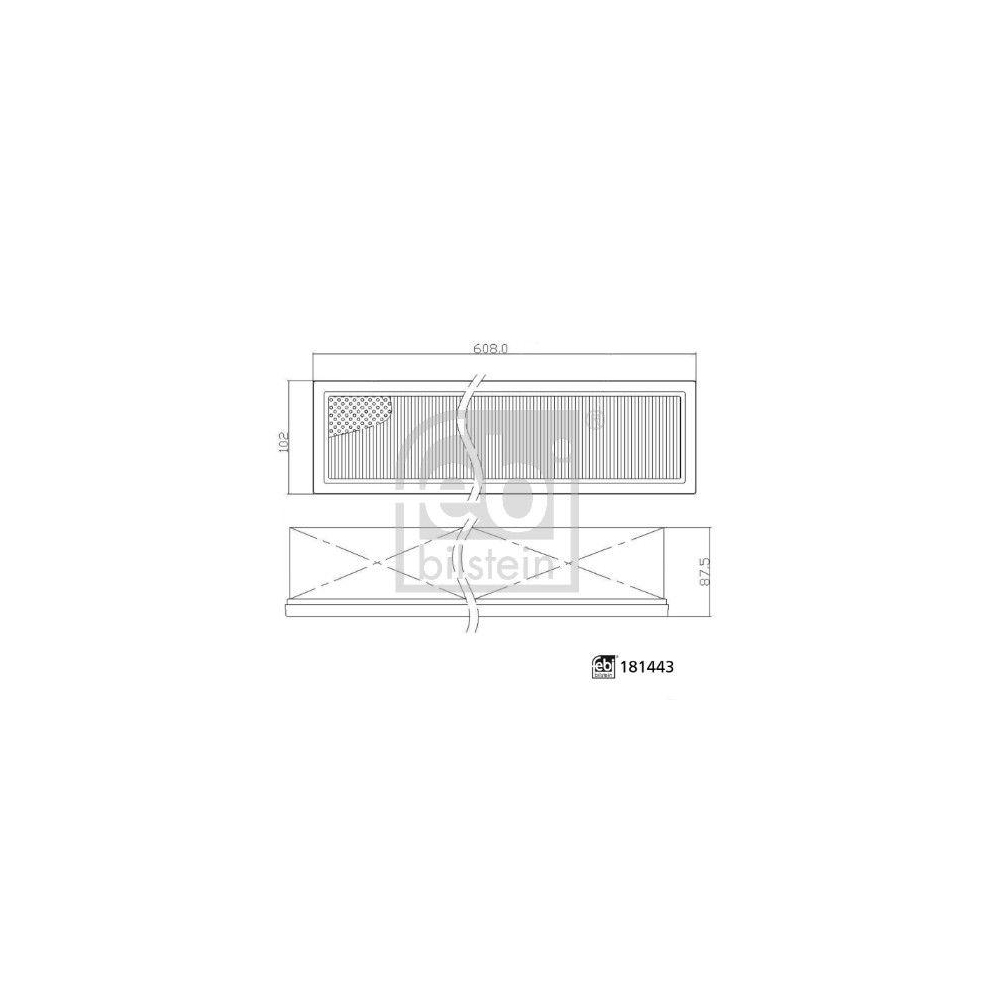 Filter, Innenraumluft FEBI BILSTEIN 181443 für JOHN DEERE