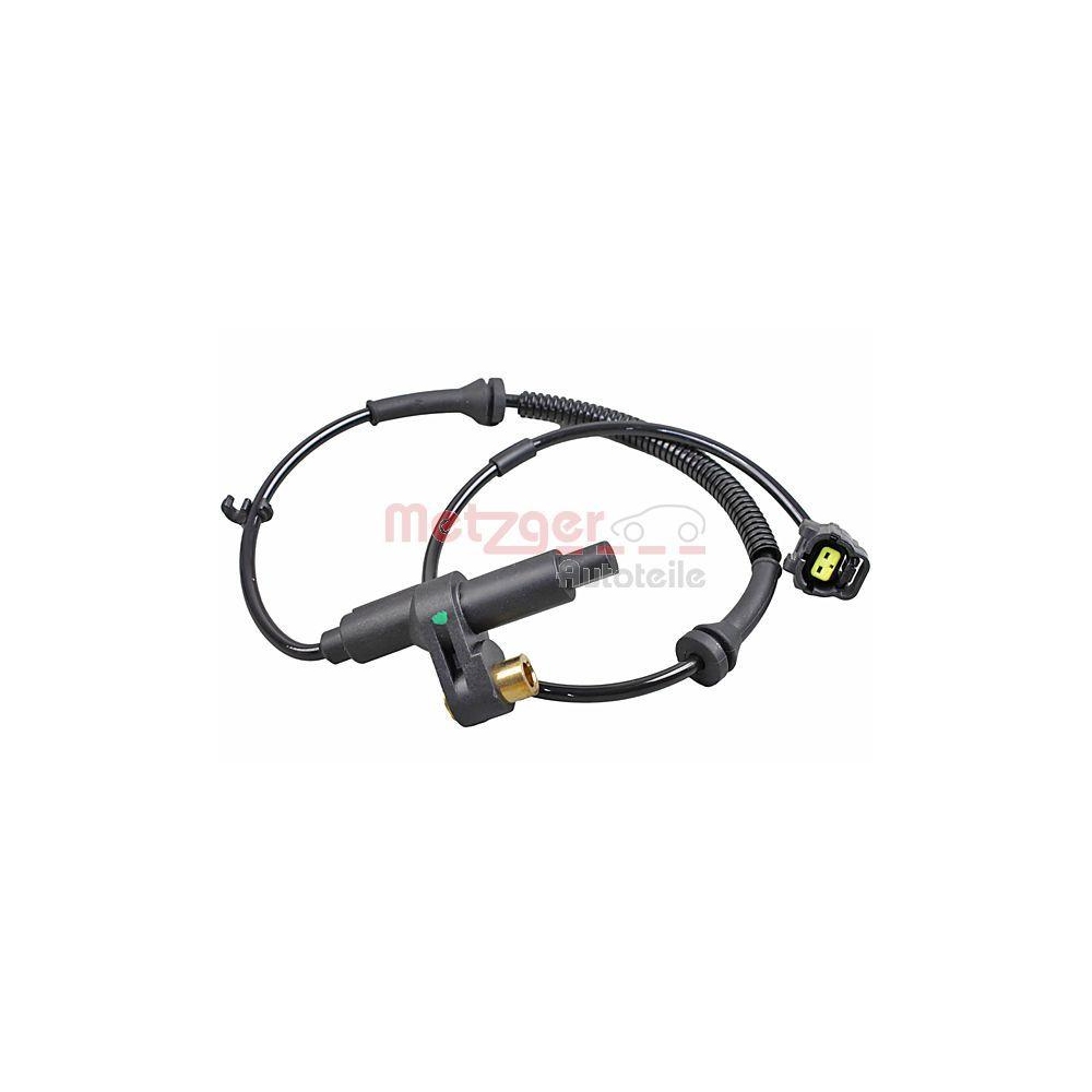 Sensor, Raddrehzahl METZGER 09001318 für CHEVROLET GENERAL MOTORS, Hinterachse