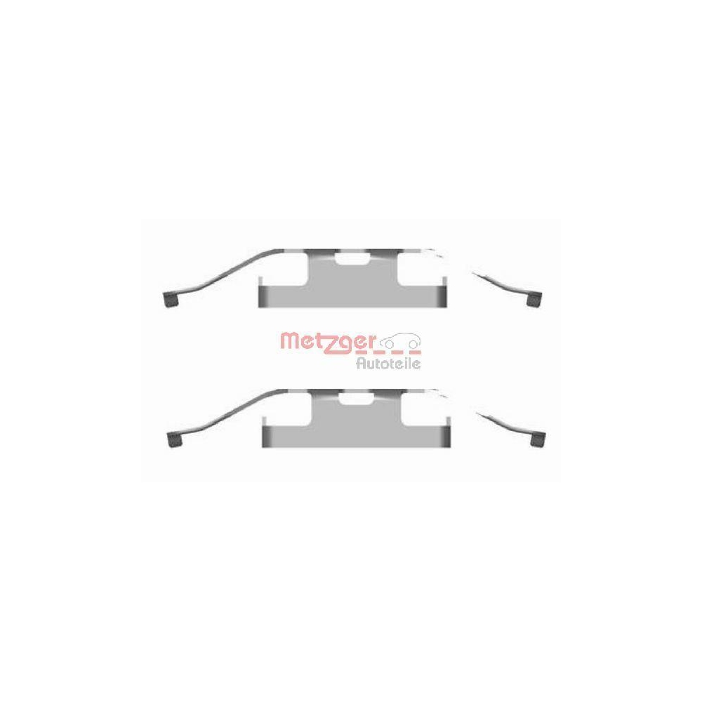 Zubehörsatz, Scheibenbremsbelag METZGER 109-1682 für VAG, Hinterachse