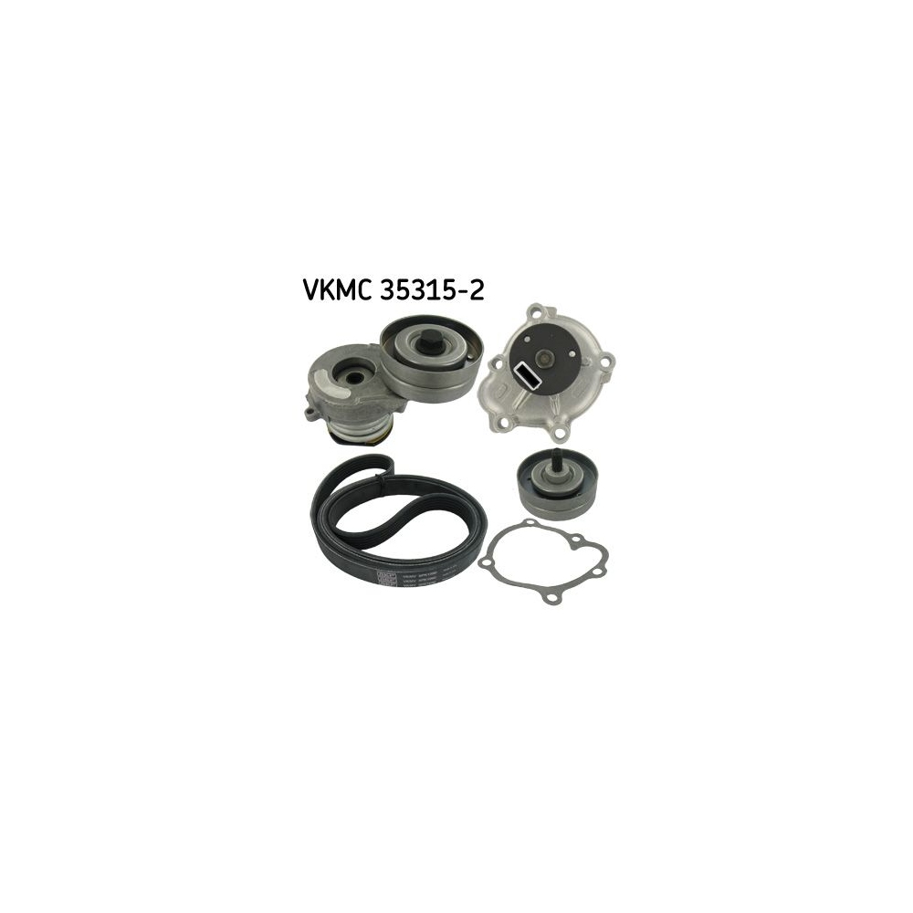 Wasserpumpe + Keilrippenriemensatz SKF VKMC 35315-2 für AUDI CITROËN HONDA OPEL