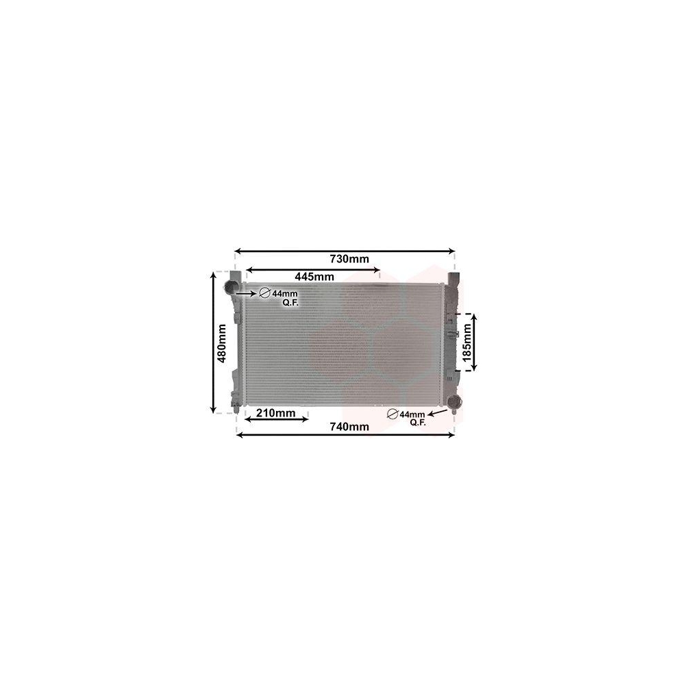 Kühler, Motorkühlung VAN WEZEL 30002288 für MERCEDES-BENZ